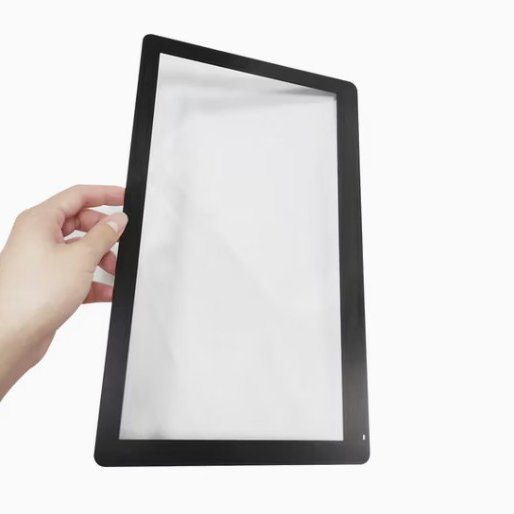 Customized Industrial Touch Screen Use 0.7~1.1mm 7-15 Inch Tempered Cover Glass with Anti-Glare, Anti-Reflective, Anti-Fingerprint Coating