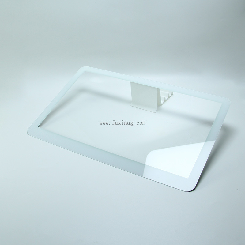 Tempered Front Cover Glass with Silk Screen Printing for Mall LCD Advertising Displays