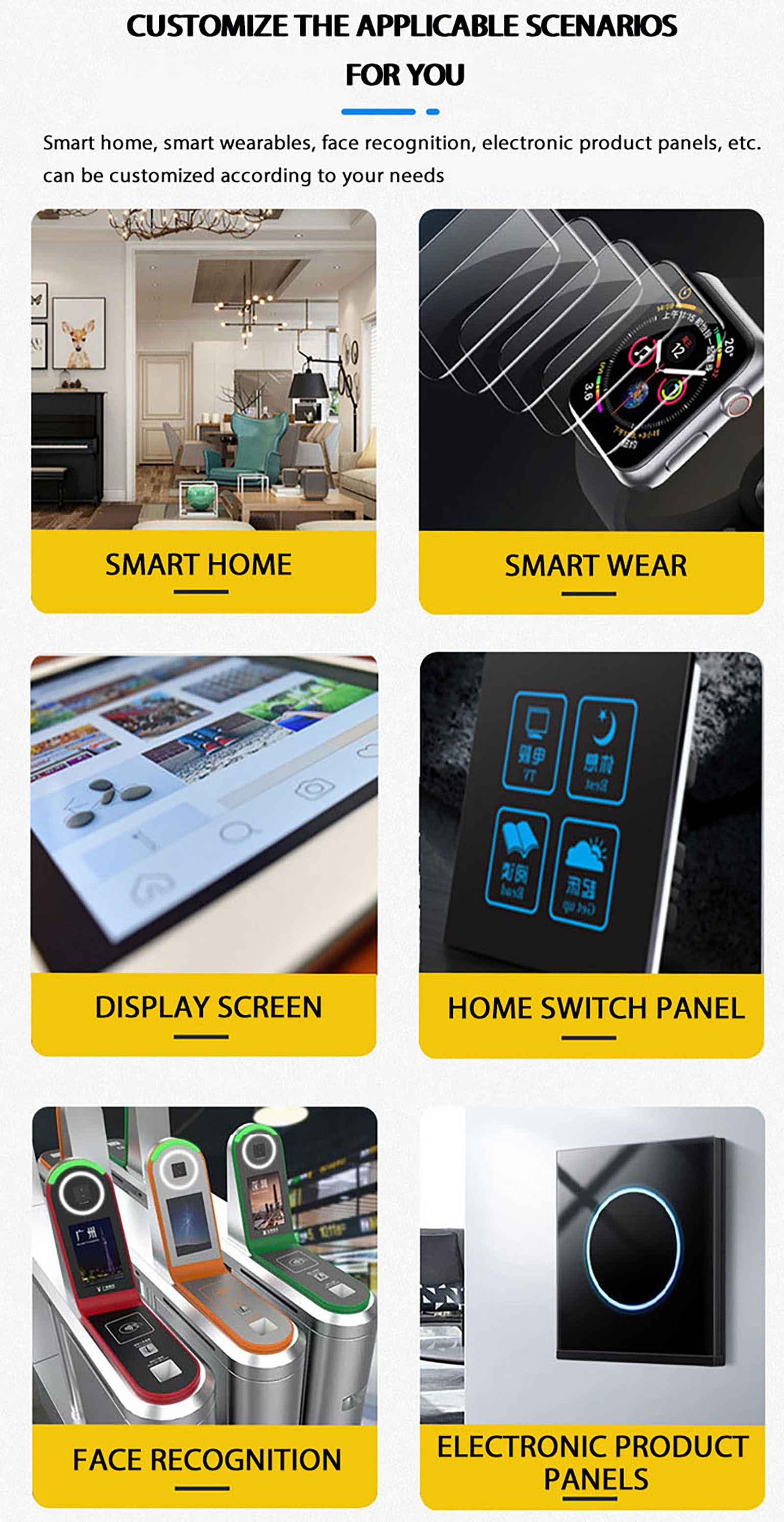 Painted Switch glass panel