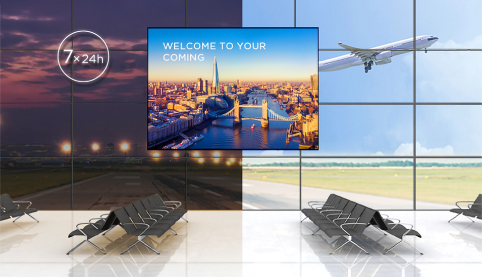 Airport display screen