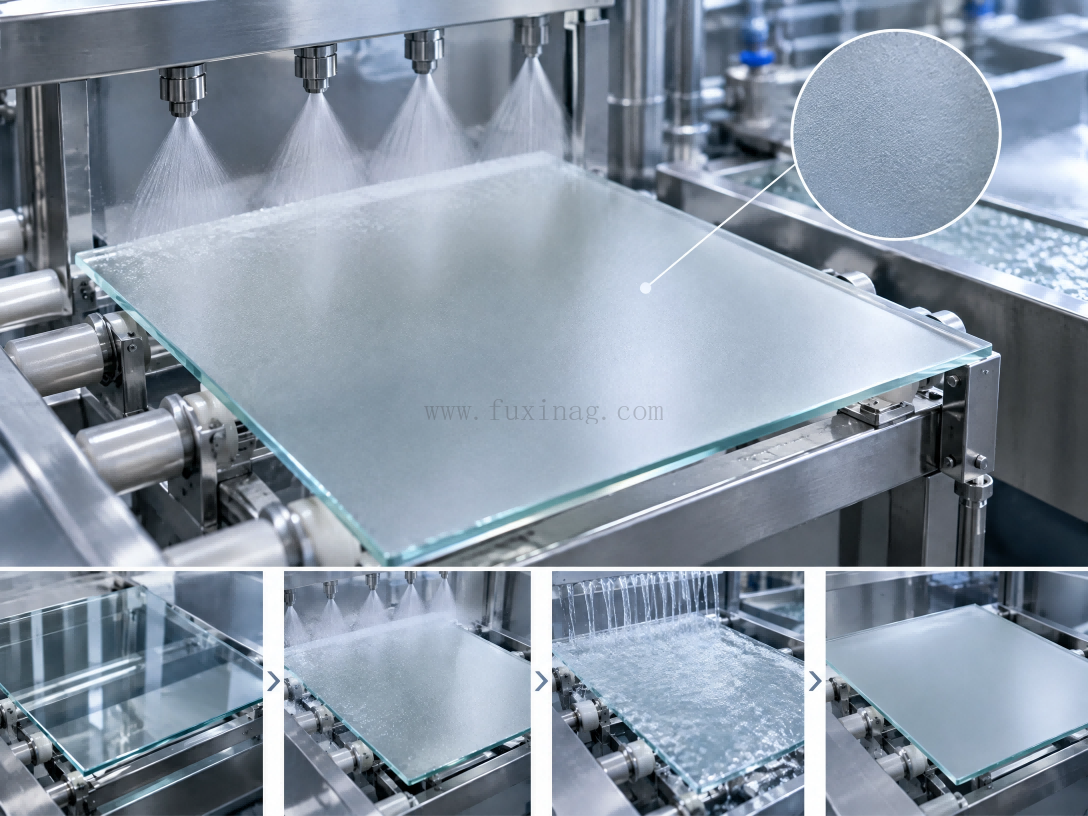 How to achieve uniform haze on AG glass?